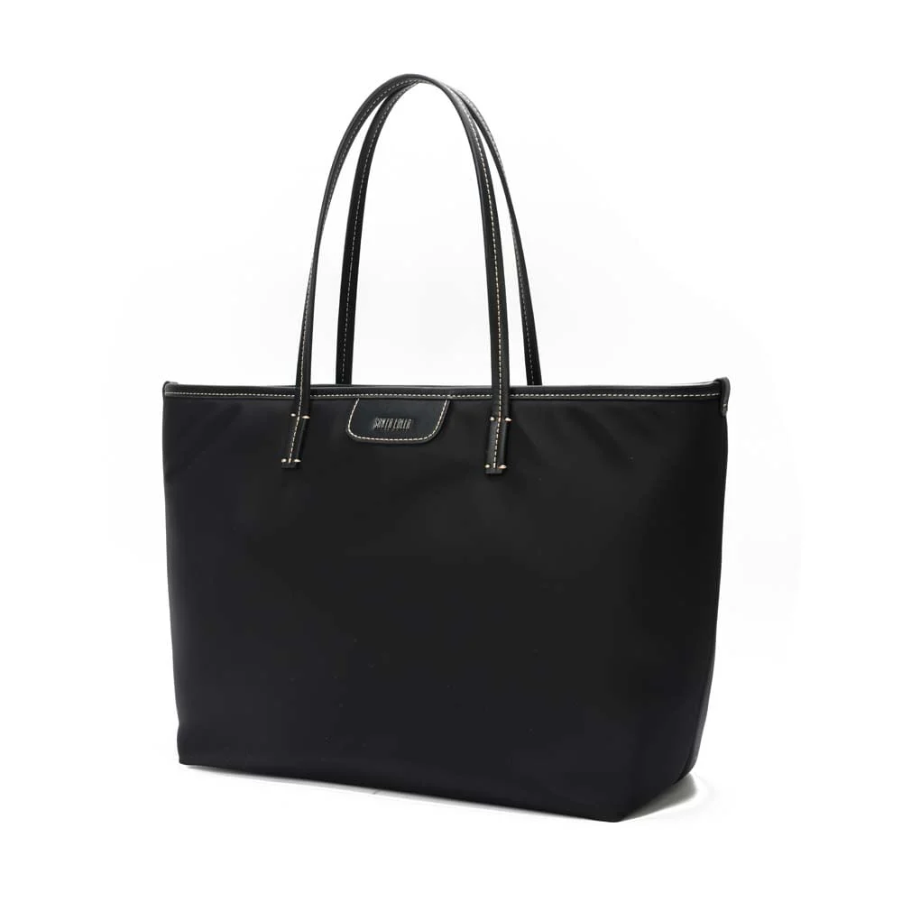 Bolsa Shopper Nylon Preta Alça De Ombro - vista 3 de 7