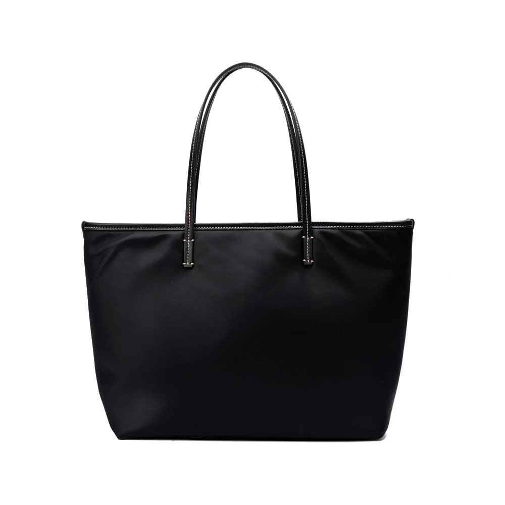Bolsa Shopper Nylon Preta Alça De Ombro - vista 5 de 7