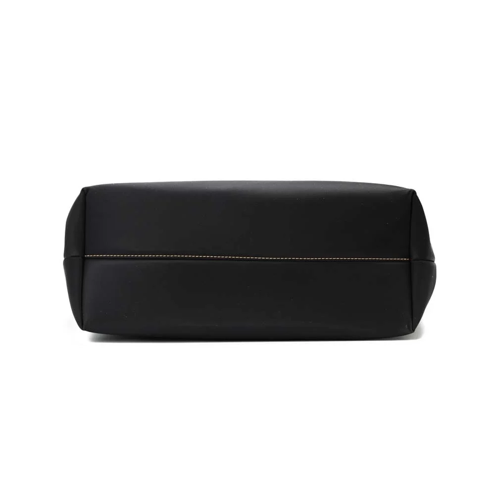 Bolsa Shopper Nylon Preta Alça De Ombro - vista 6 de 7