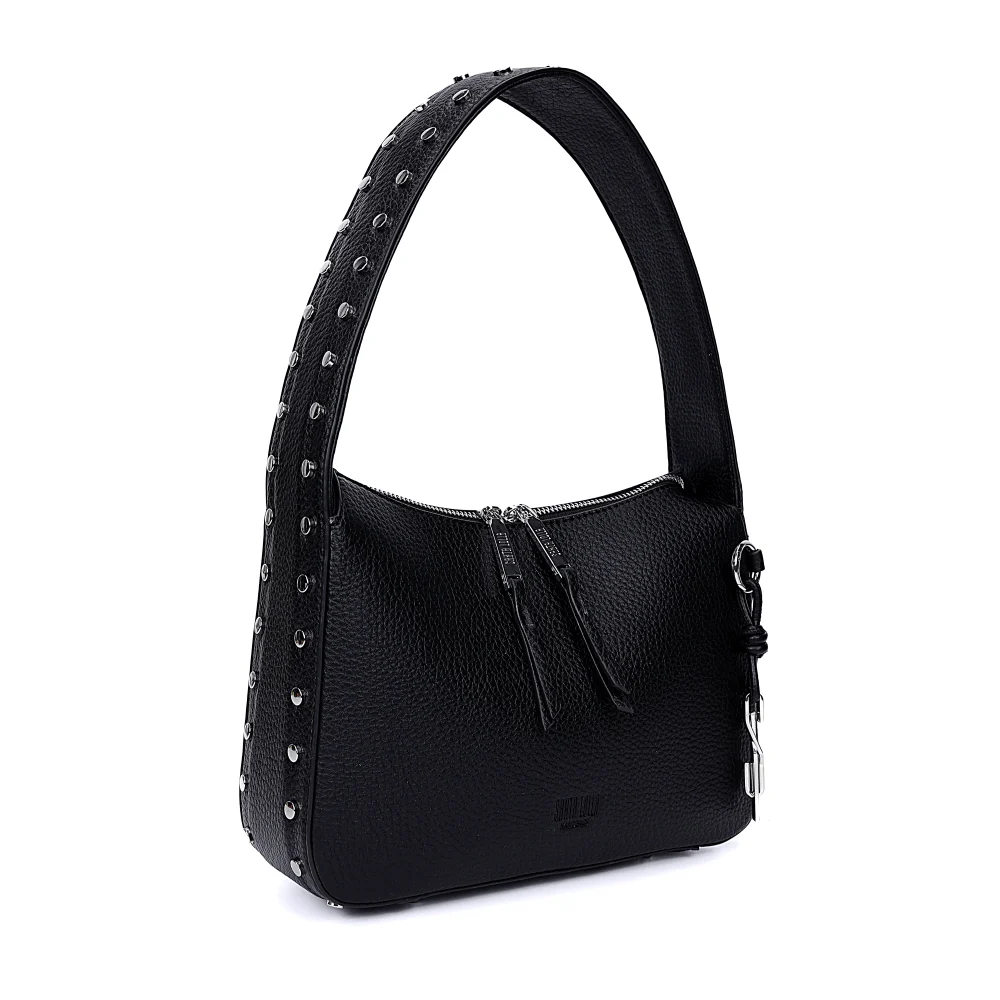 Bolsa Média Floater Preta Alça De Ombro Spikes - vista 3 de 8