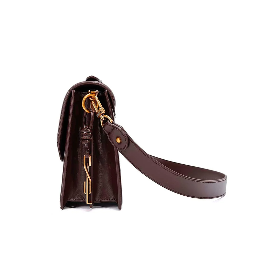 Bolsa Soft Marrom Dark Alça Transversal - vista 4 de 7