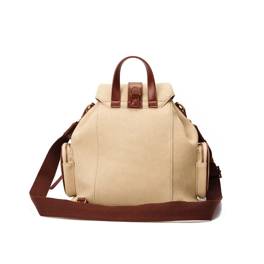 Mochila Material Canvas Bege - vista 5 de 7