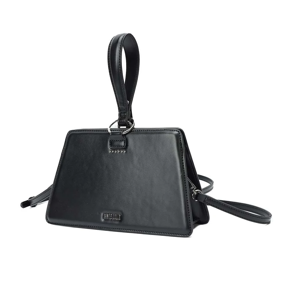 Bolsa Trapézio Soft Preta Alça Transversal - vista 5 de 10