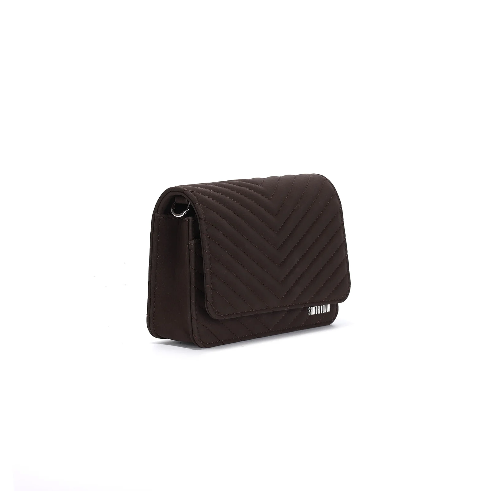 Bolsa Pequena Soft Marrom Dark Alça Transversal - vista 2 de 3