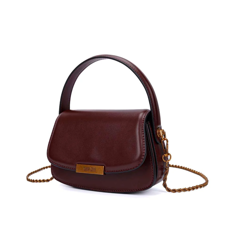 Bolsa Pequena Soft Roxo Berry Alça Dupla - vista 3 de 7