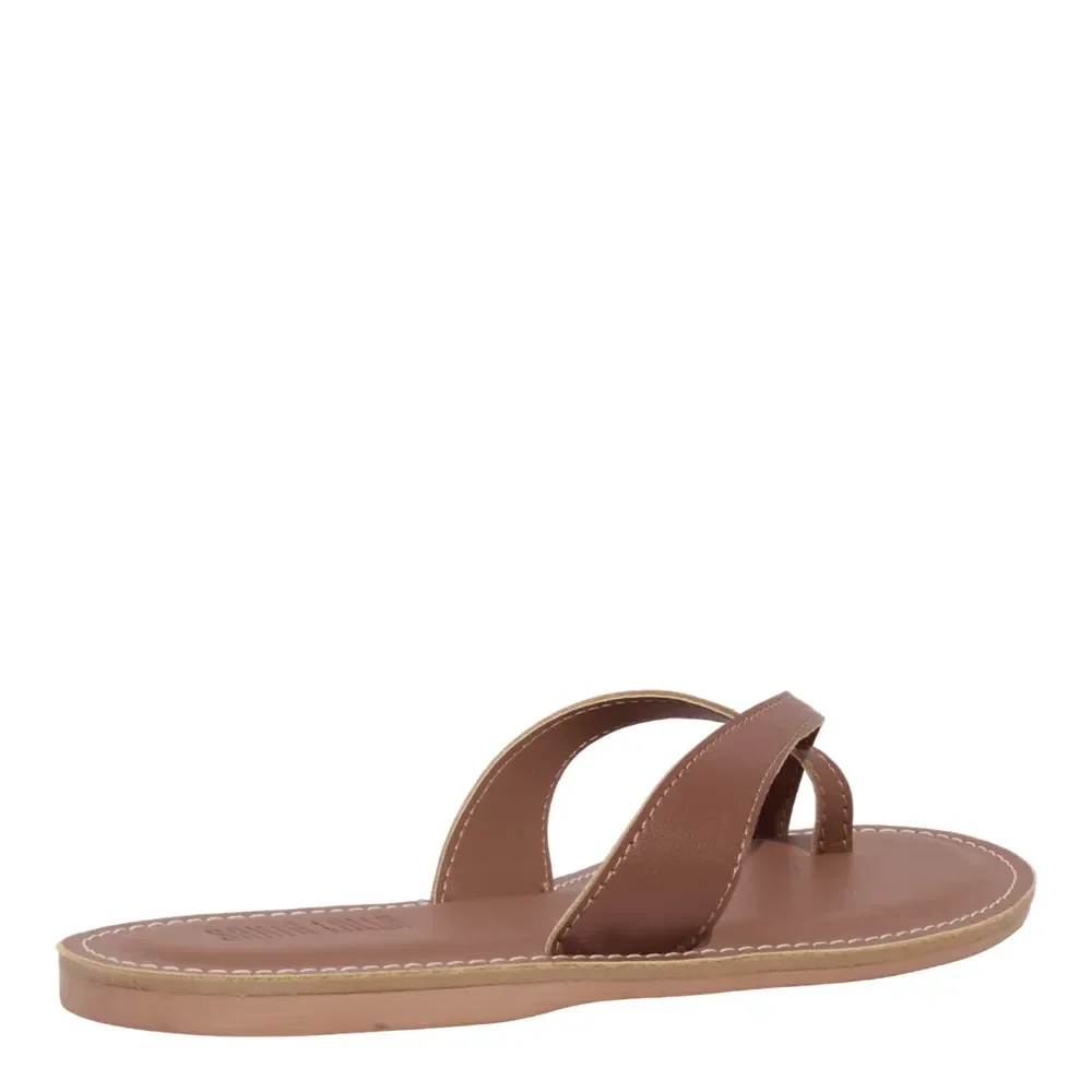 Rasteira Napa Soft Caramelo - vista 3 de 4