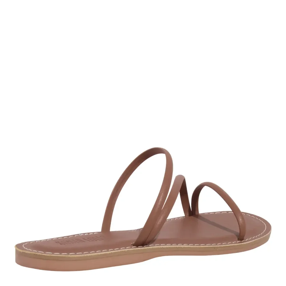 Rasteira Napa Soft Caramelo - vista 3 de 4