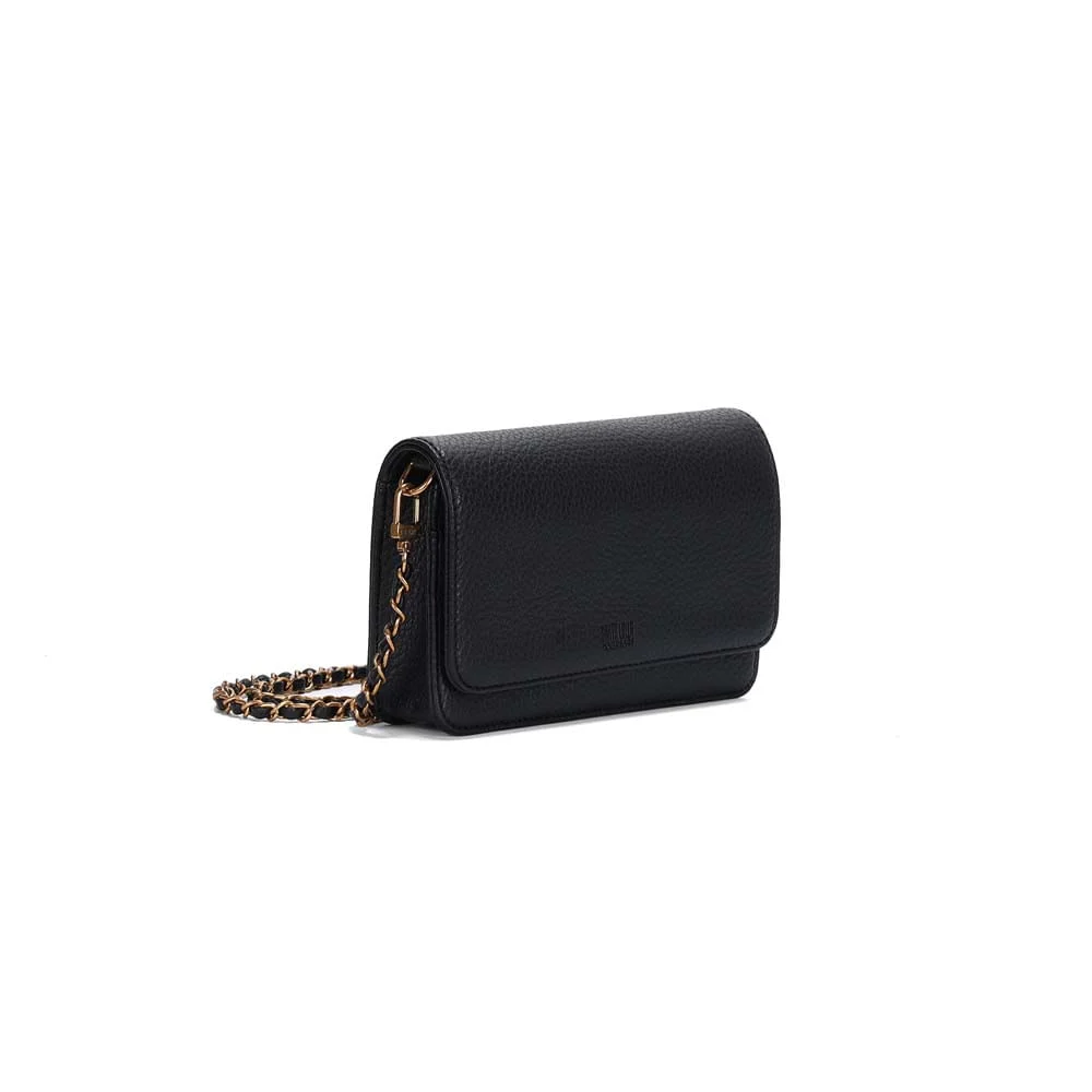 Bolsa Pequena Floater Preta Alça Transversal Corrente - vista 2 de 3