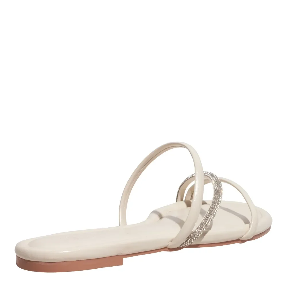 Rasteira Napa Madri Off White - vista 3 de 4