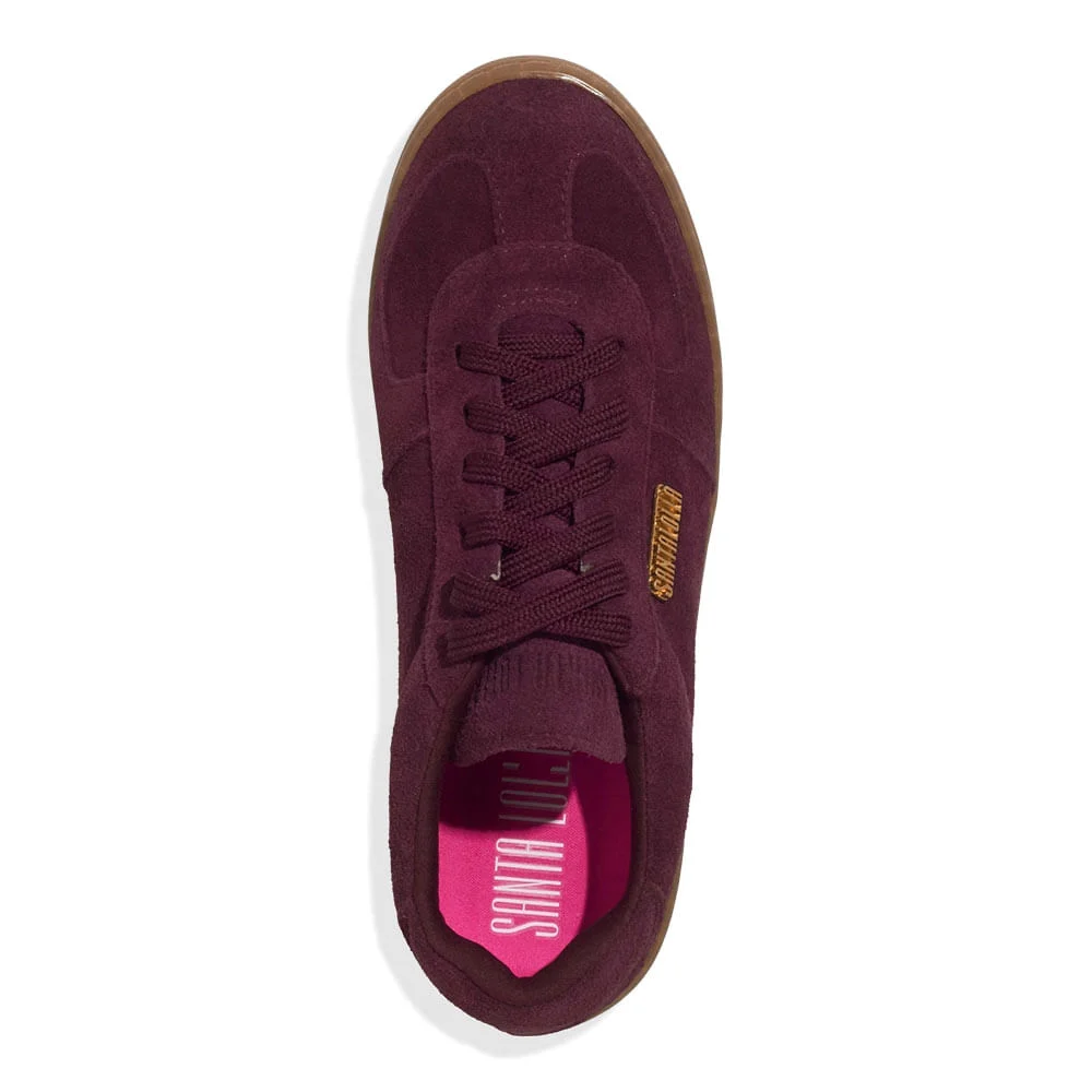 Tênis Couro Camurça Roxo Berry - vista 4 de 4