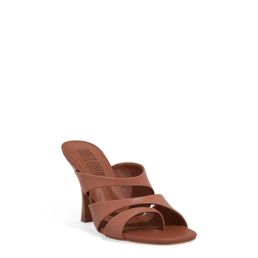 Mule Couro Nobre Soft Salto Taça - vista 2 de 4