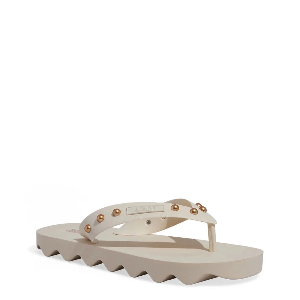 Chinelo Borracha Tratorado Off White - vista 2 de 4