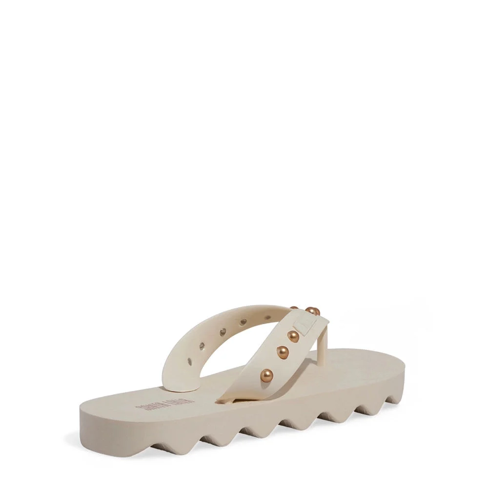 Chinelo Borracha Tratorado Off White - vista 3 de 4