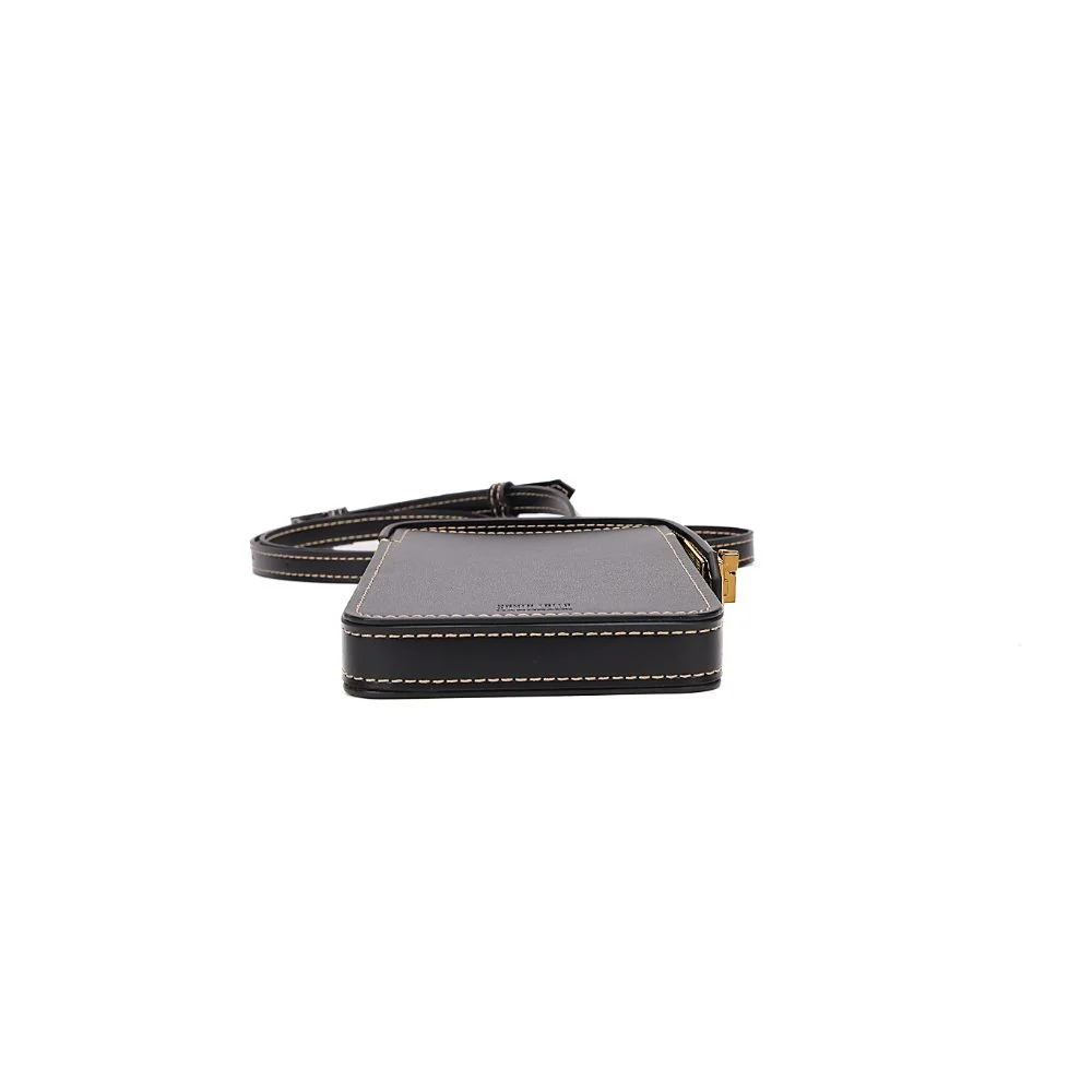 Bolsa Porta Celular Soft Preta Alça Transversal - vista 6 de 8