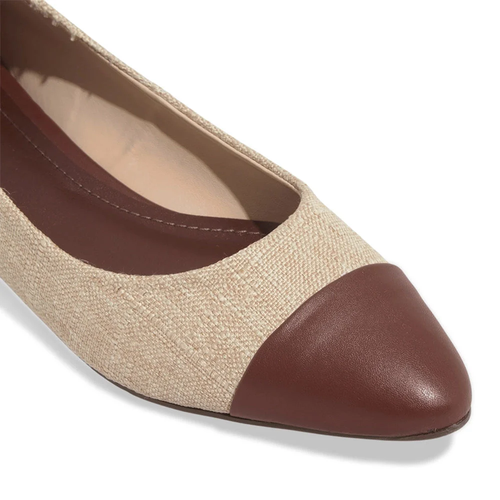 Sapatilha Napa Soft Bico Fino Marrom Terra - vista 5 de 6