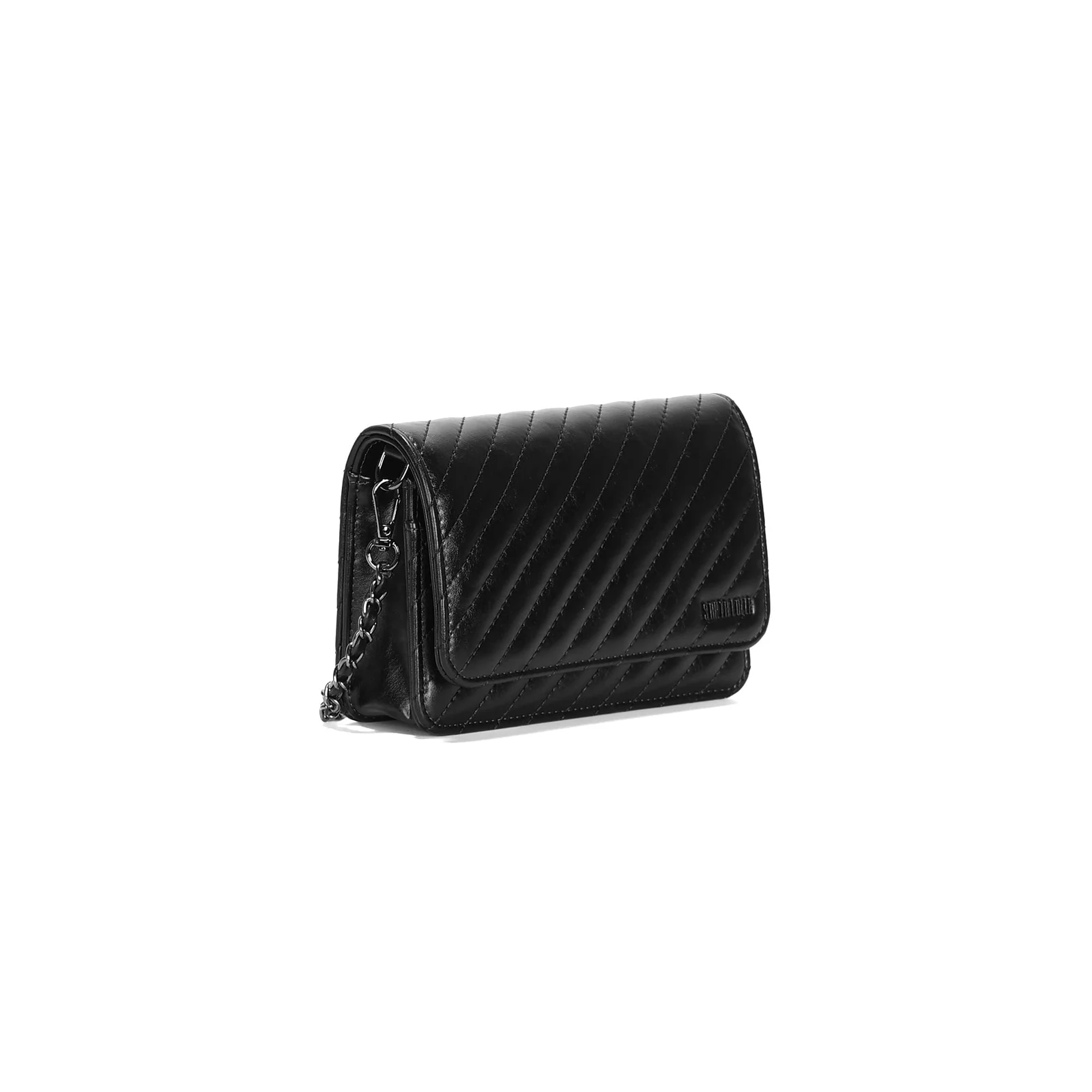Bolsa Rústica Matelassê Alça Corrente Preto - vista 2 de 3