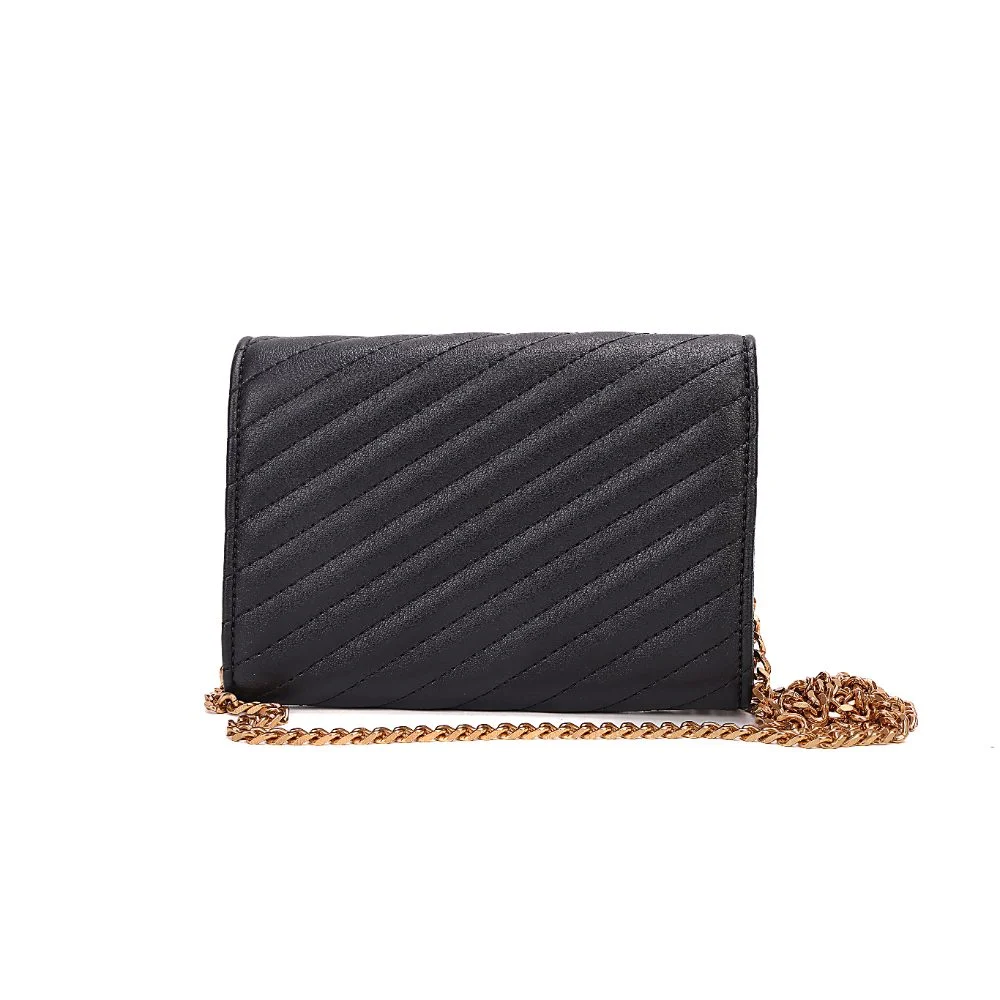 Bolsa Carteira Soft Preto Black Alça Transversal Corrente - vista 5 de 7