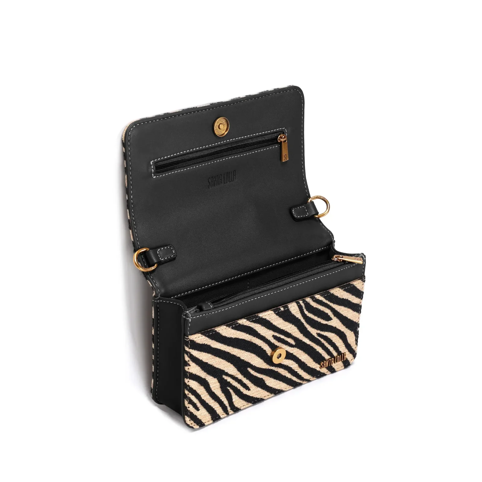 Bolsa Pequena Tramado Animal Print Zebra Transversal - vista 3 de 3