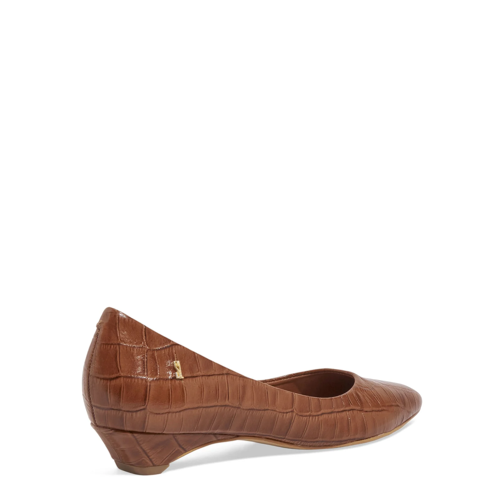 Sapatilha Croco Italiano Bico Fino Marrom Safari - vista 3 de 4