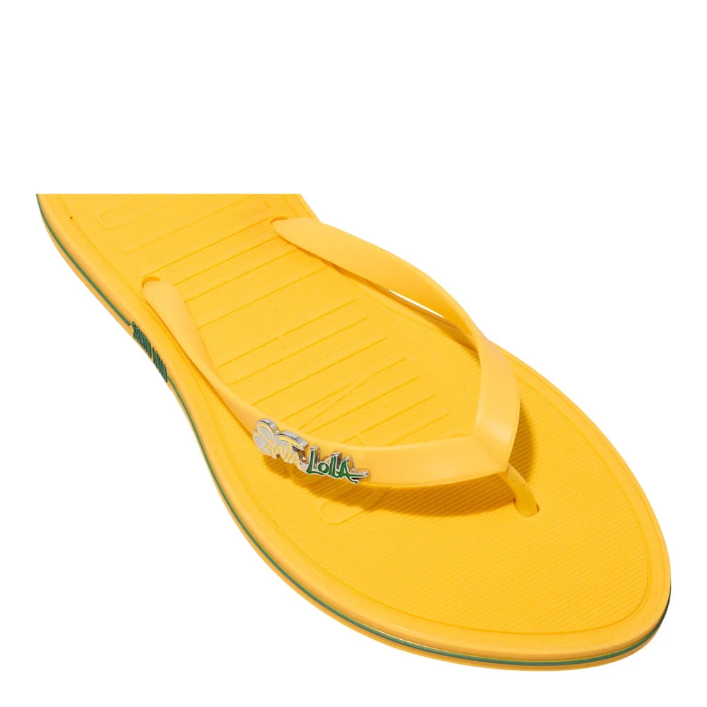 Chinelo Flip Flop Brasil Borracha Amarelo - vista 5 de 6