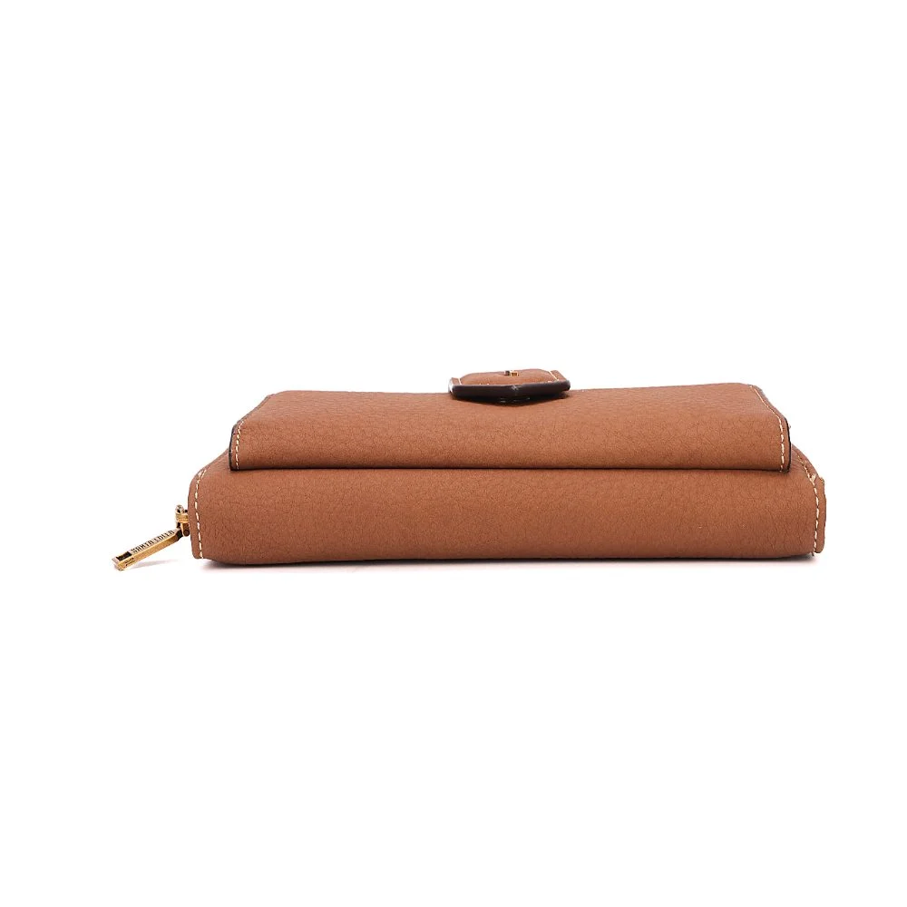 Bolsa Carteira Nobuck Marrom Safari Alça Transversal - vista 6 de 7