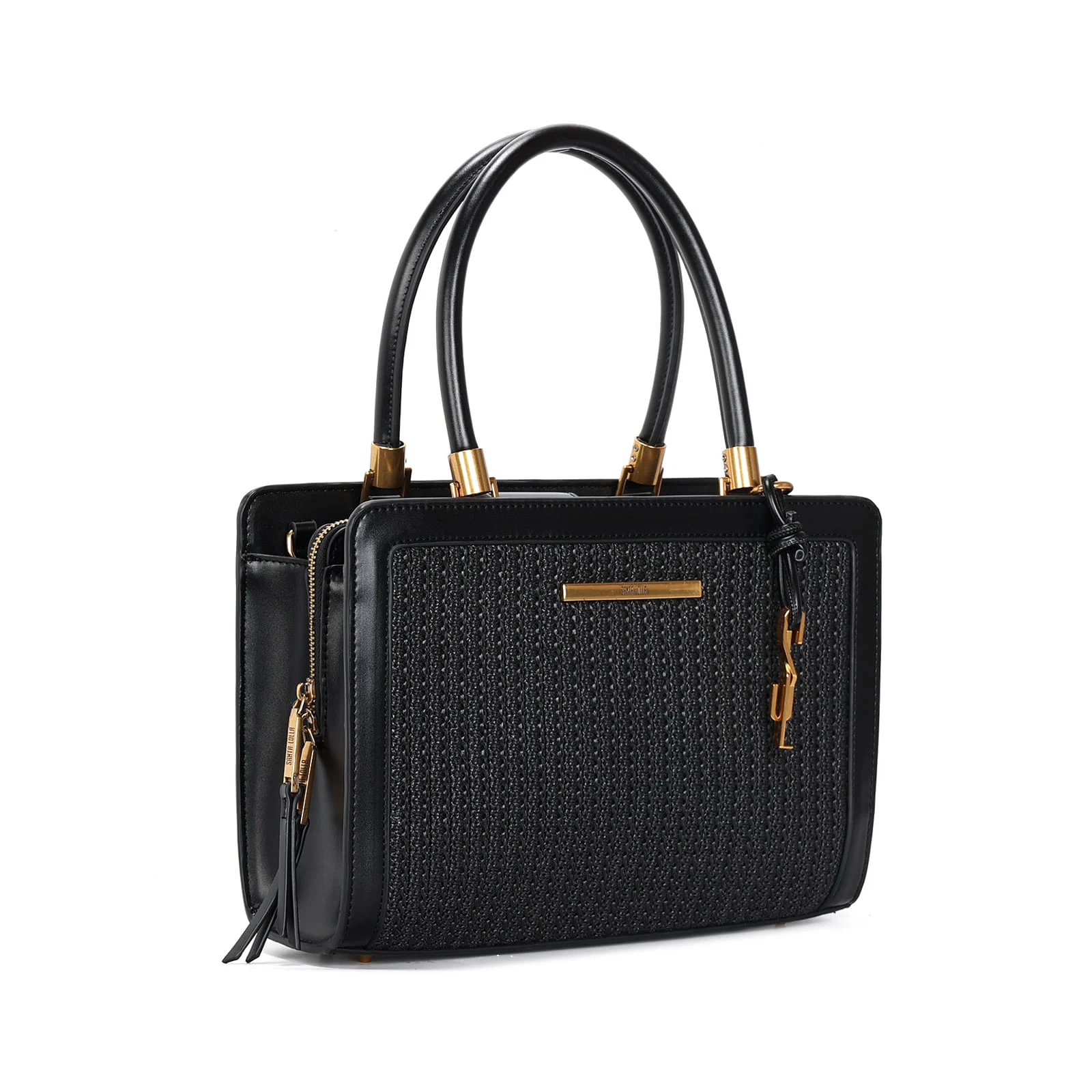 Bolsa G Tramado Preto - vista 2 de 3