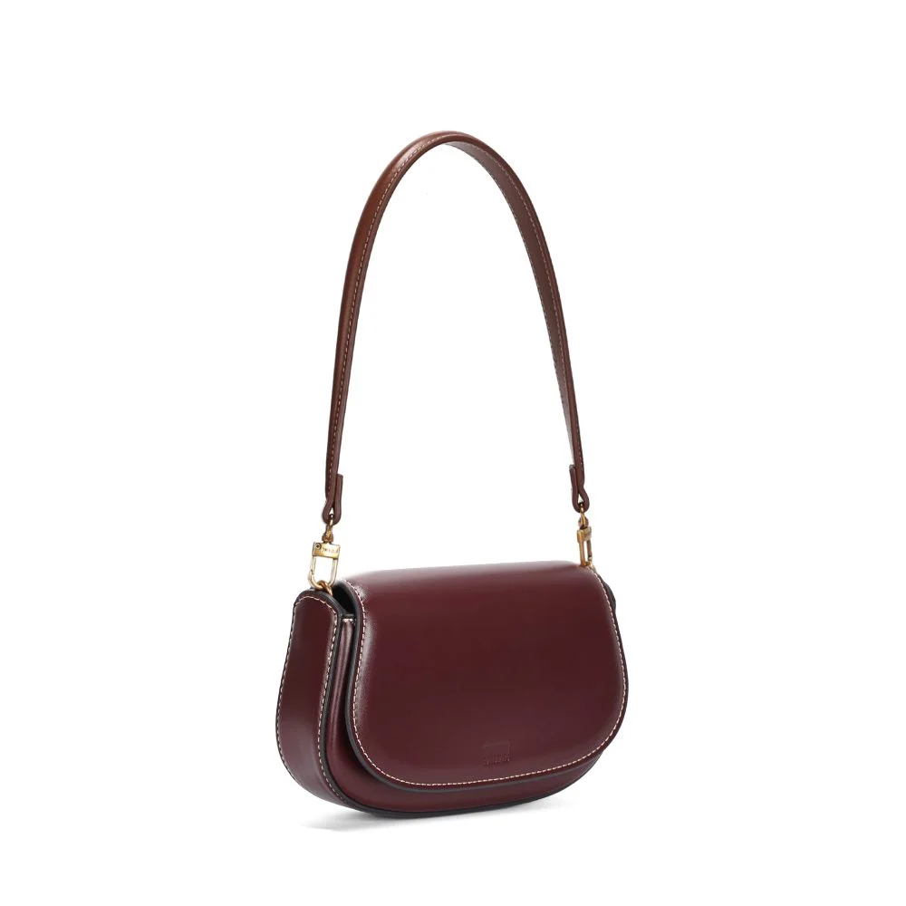 Bolsa Pequena Soft Roxo Berry Alça de Ombro - vista 2 de 4