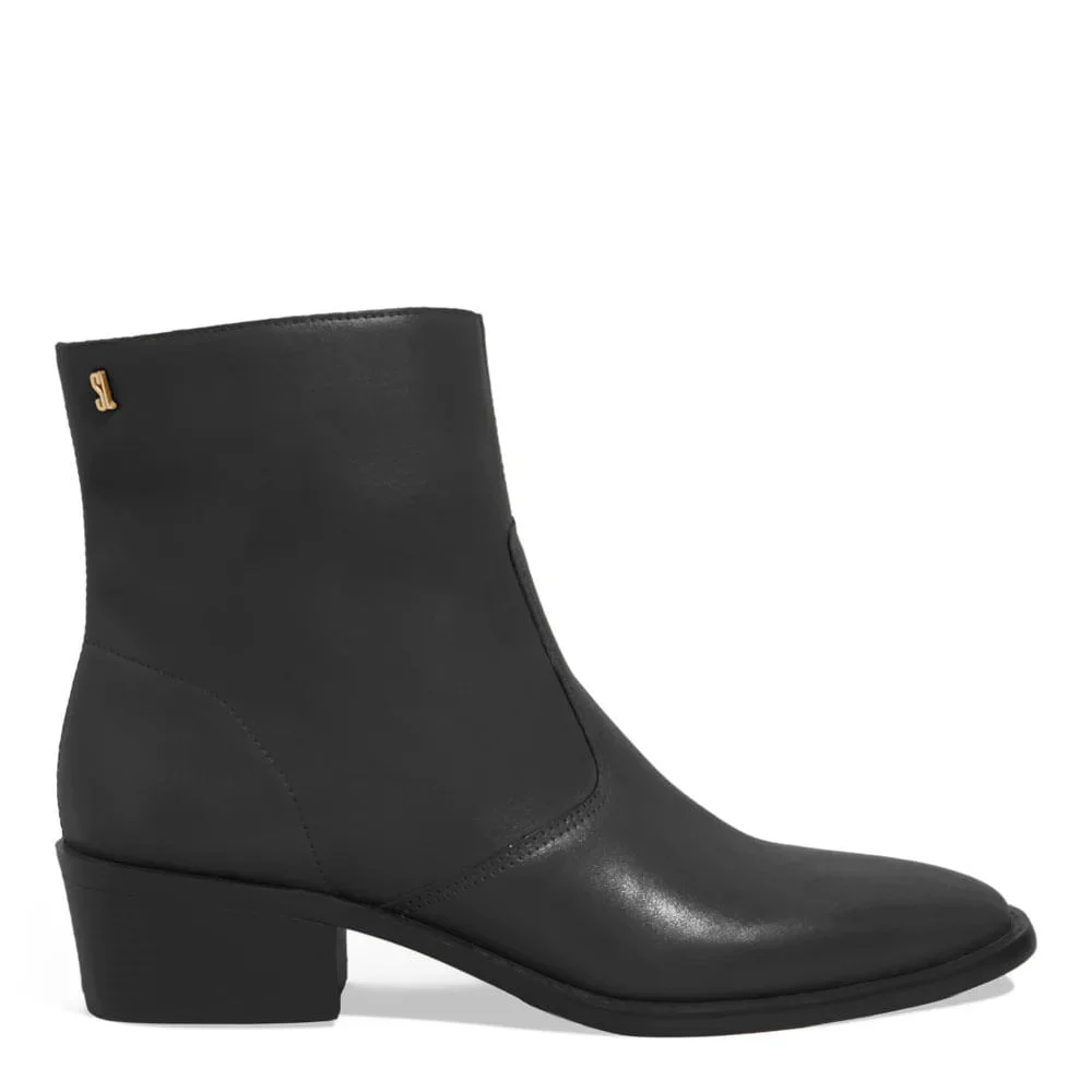 Bota Couro Nobre Cano Baixo Preto - vista 1 de 3