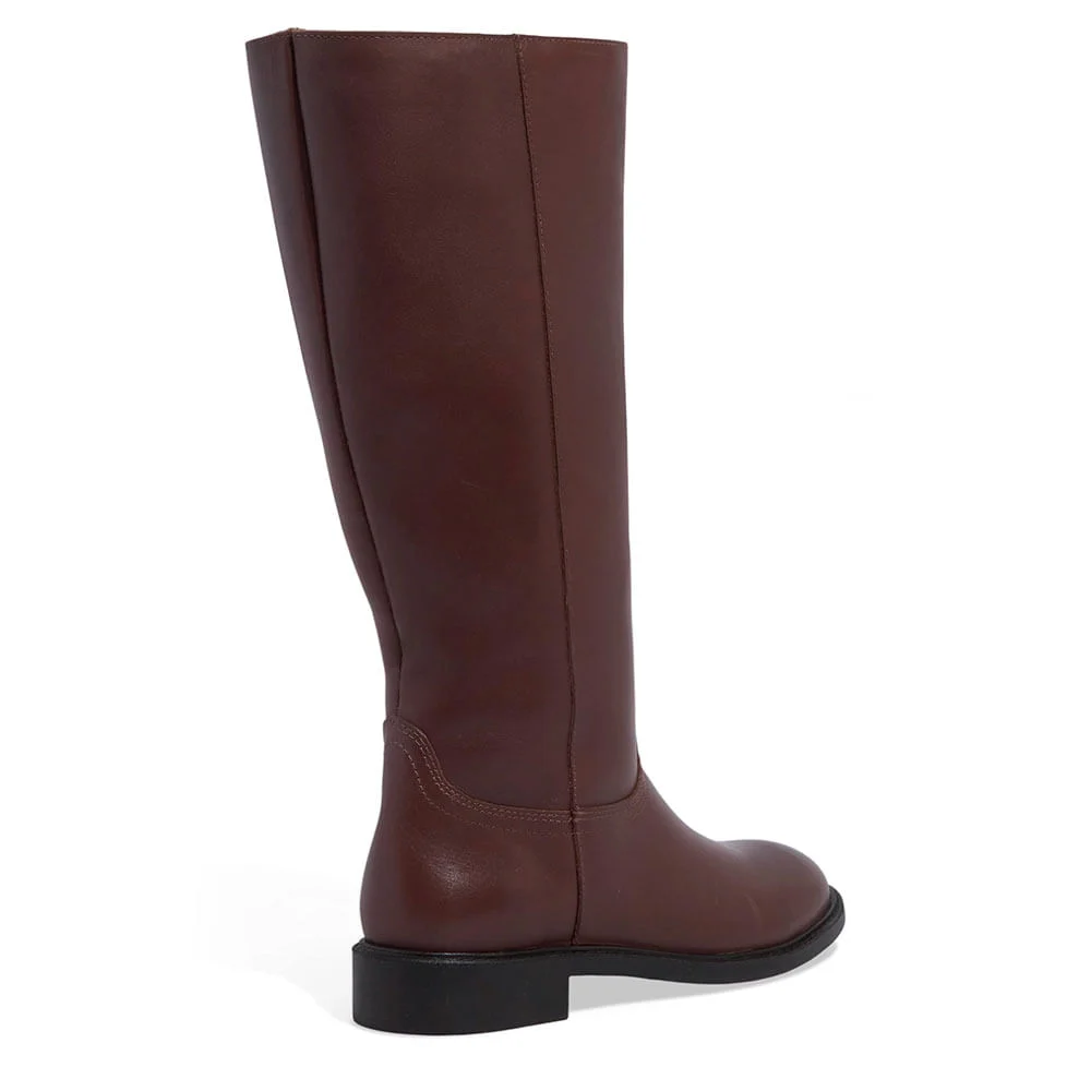 Bota Couro Confort Montaria Marrom Dark - vista 3 de 3