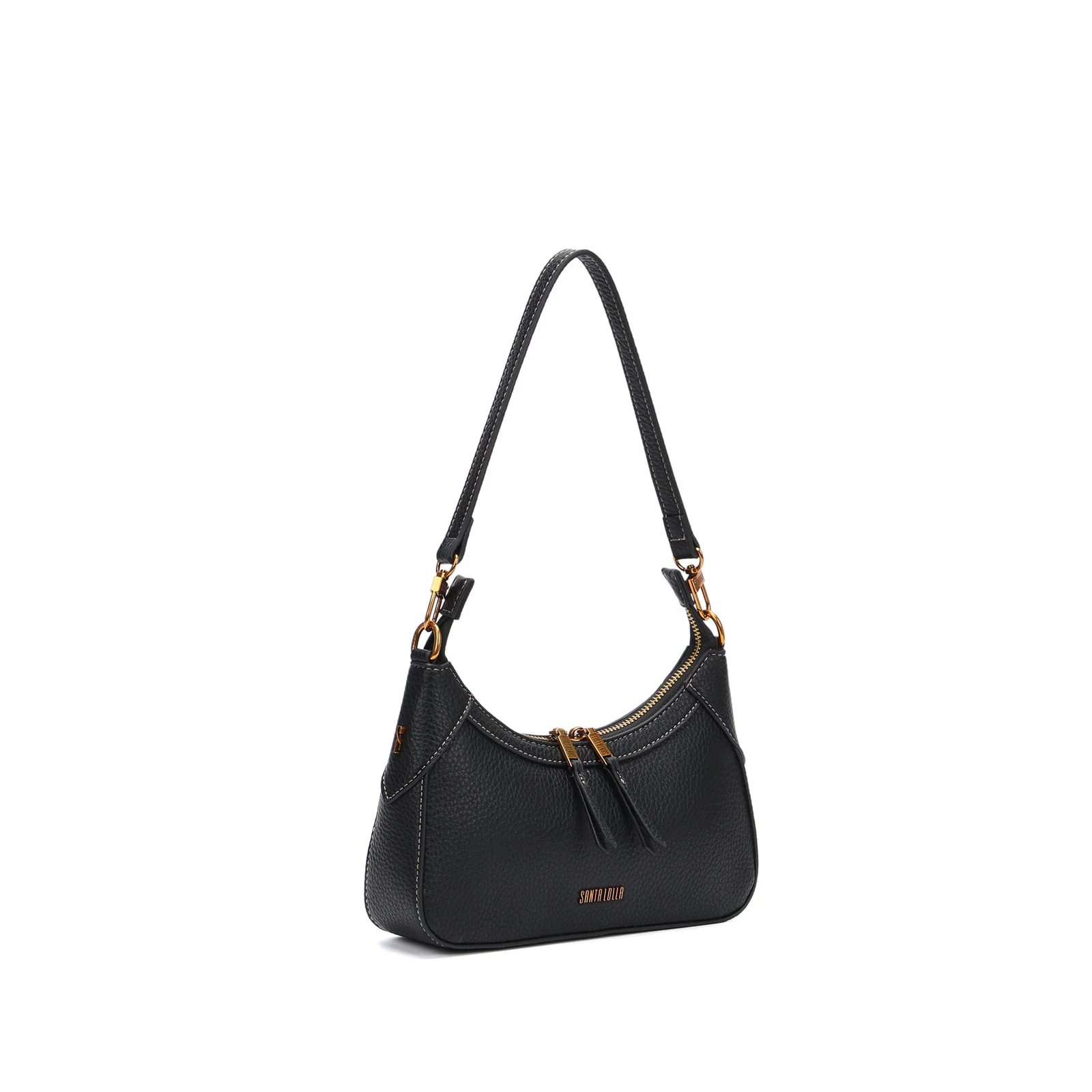 Bolsa De Ombro Pequena Floater Preto Recortes - vista 2 de 5