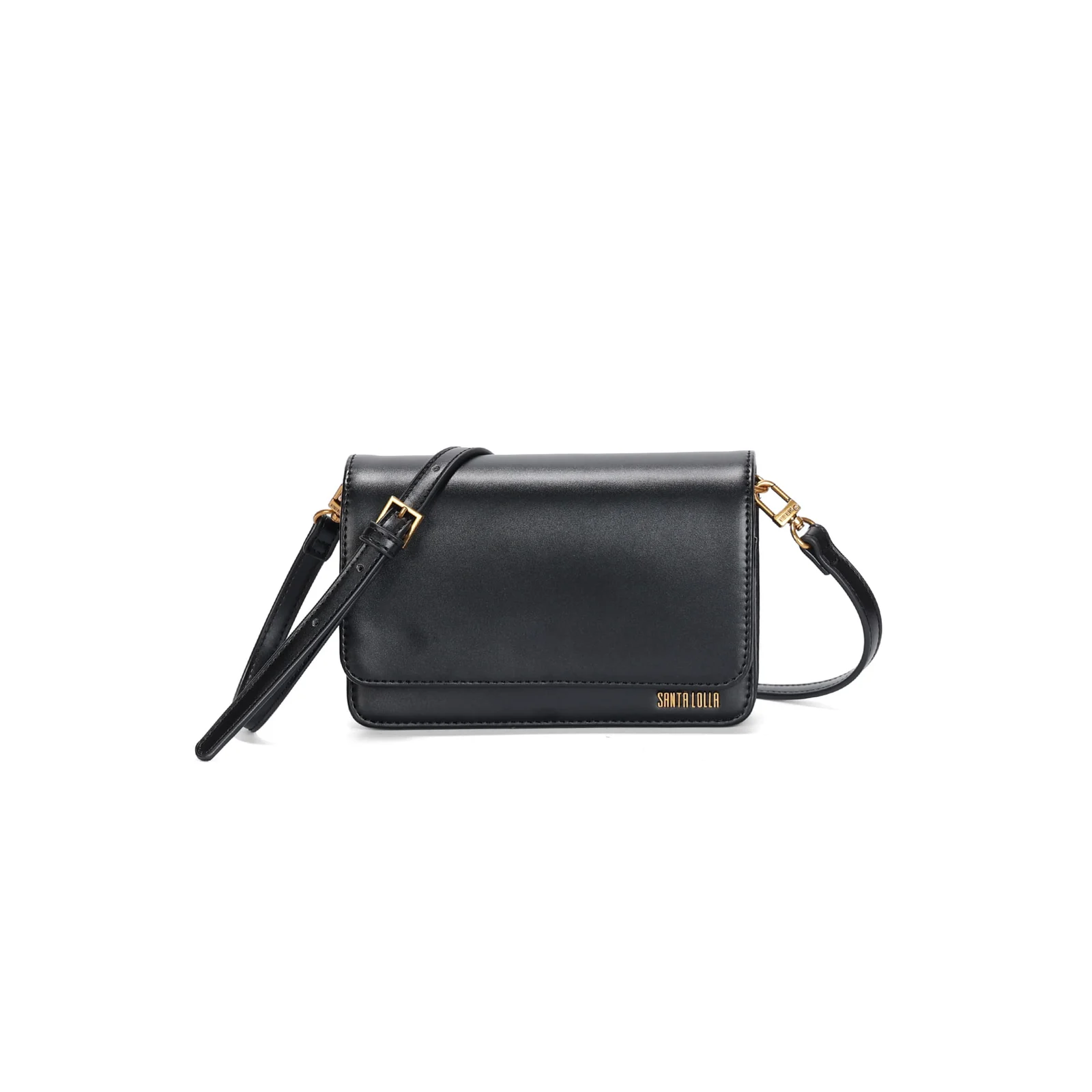 Bolsa Pequena Soft Liso Preto Transversal - vista 1 de 3
