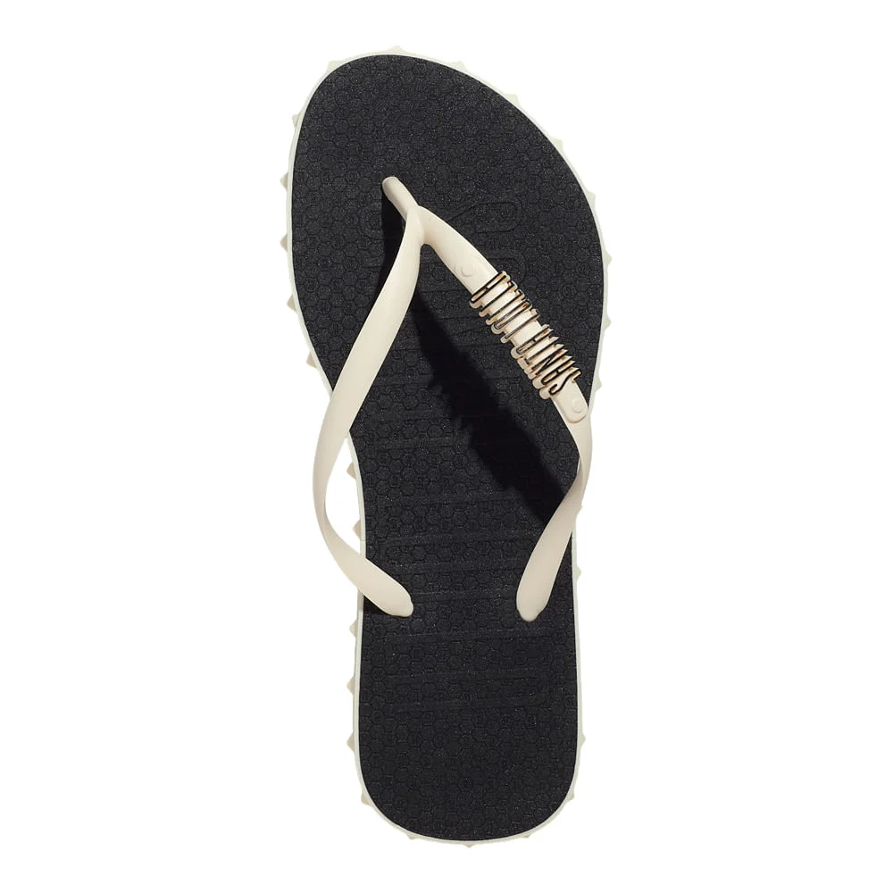 Chinelo Flip Flop Borracha Off White Spikes - vista 4 de 6