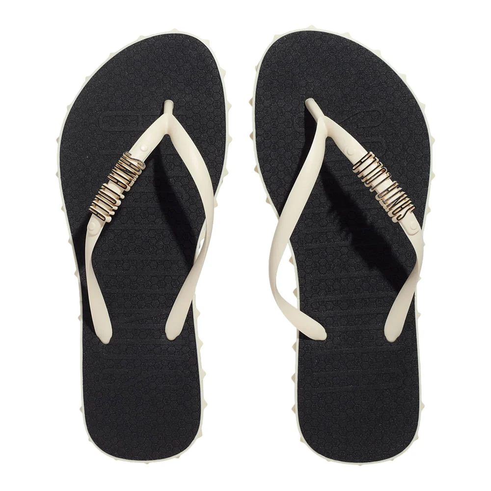 Chinelo Flip Flop Borracha Off White Spikes - vista 5 de 6
