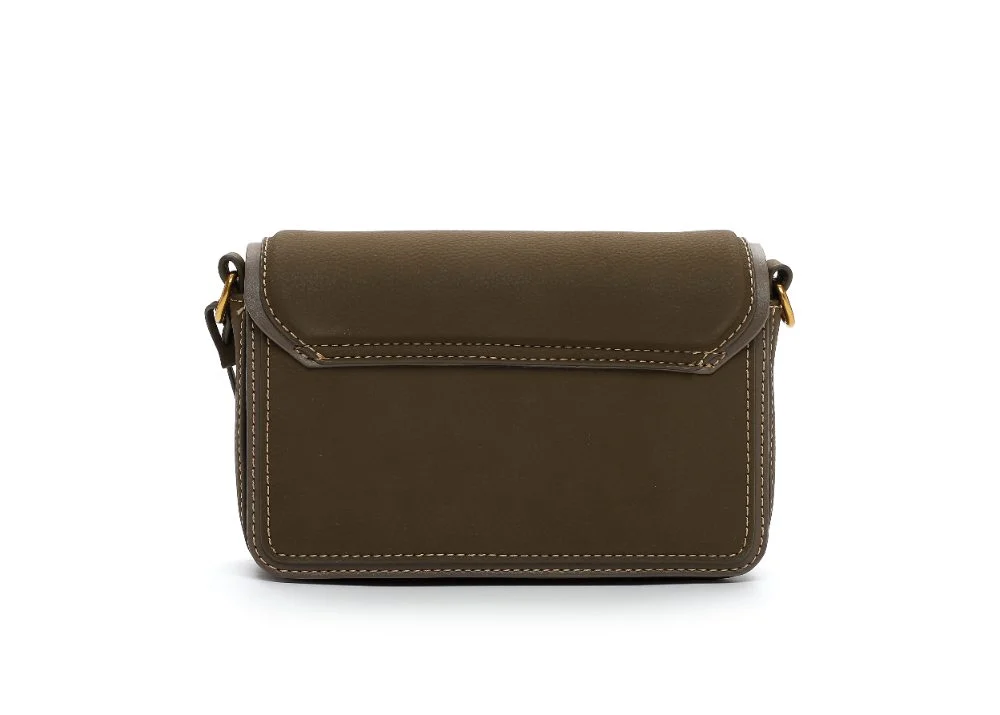 Bolsa Envelope Pequena Nobuck Cinza Steel Transversal - vista 4 de 6