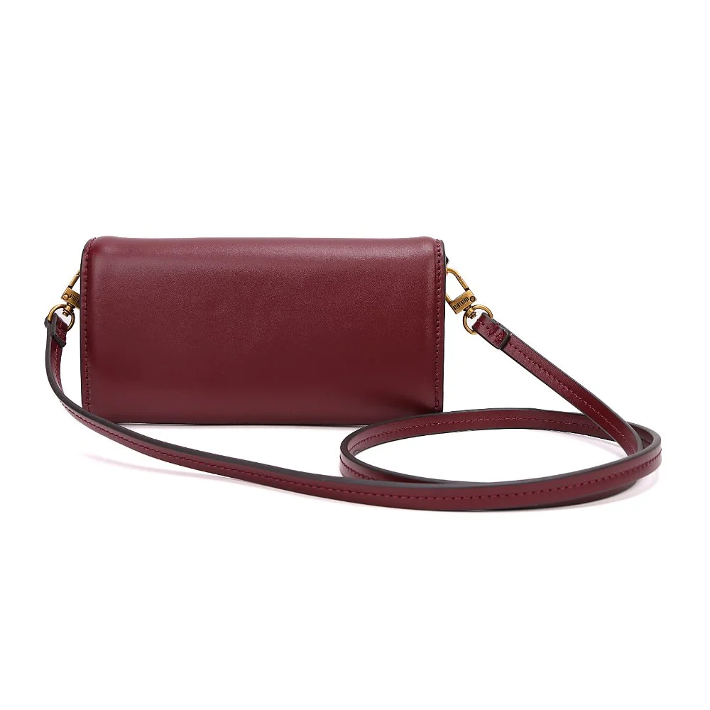 Bolsa Carteira Pequena Soft Roxo Berry Alça Transversal - vista 5 de 7