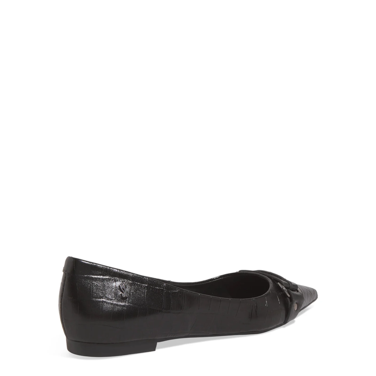 Sapatilha Croco Italiano Bico Fino Preto - vista 5 de 6