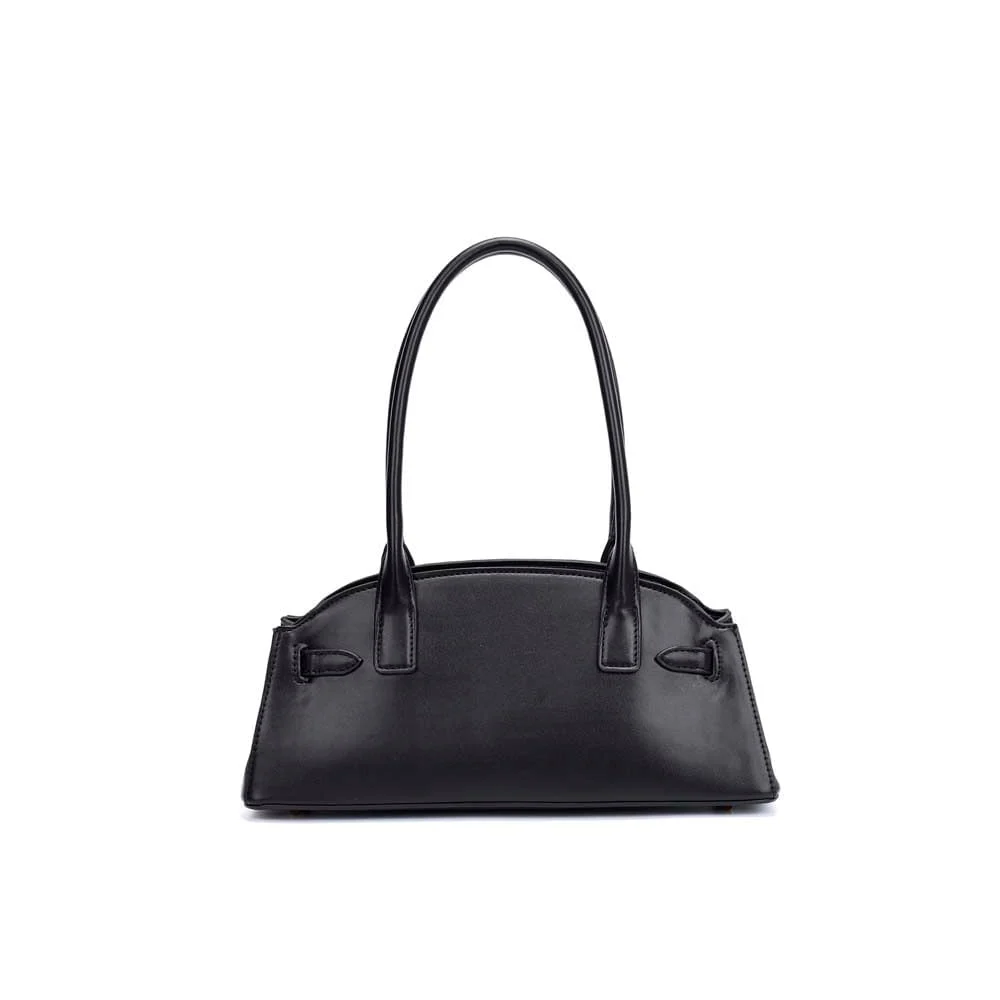 Bolsa Soft Preta Alça De Ombro - vista 3 de 5
