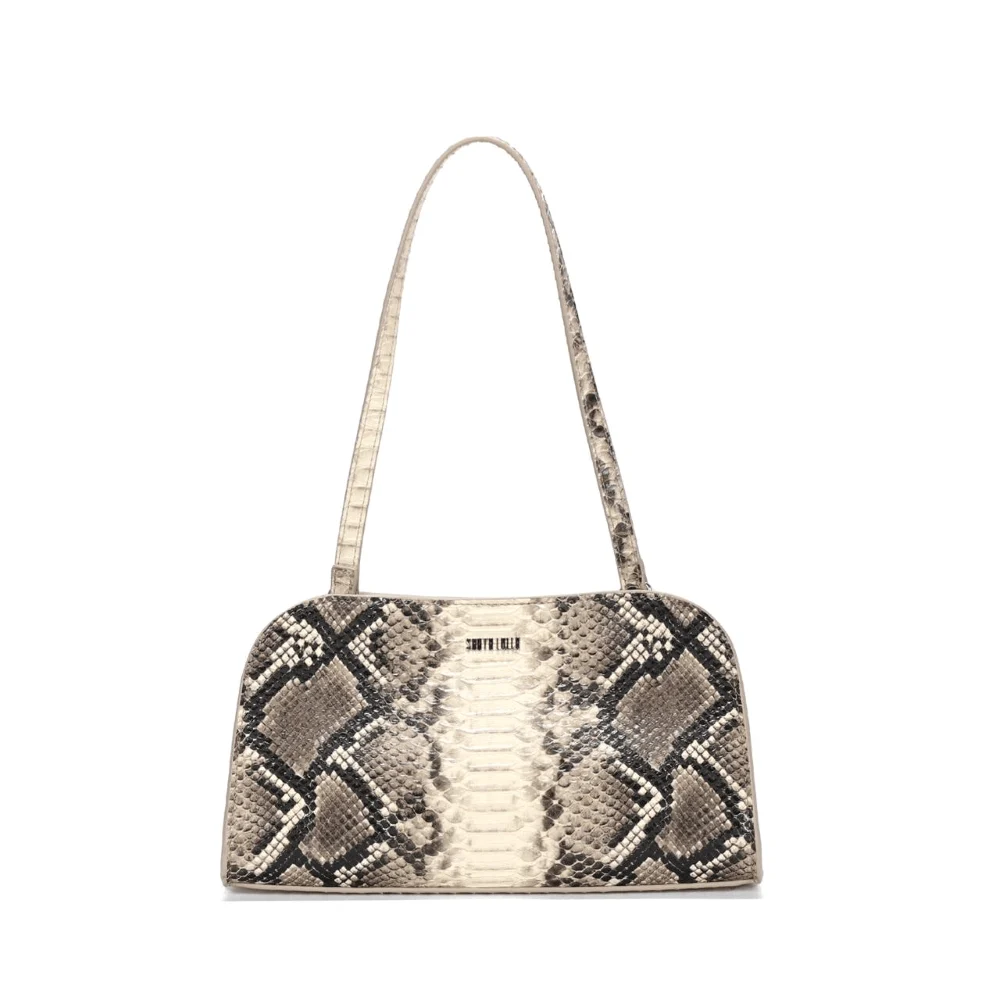 Bolsa Média Estampa Animal Print Cobra Alça De Ombro - vista 1 de 3