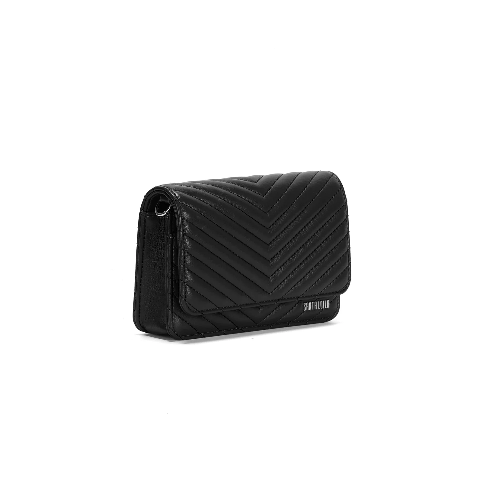 Bolsa Pequena Soft Preto Alça Transversal - vista 2 de 3