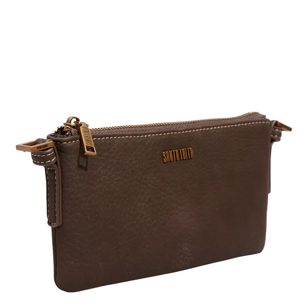 Bolsa Com Caixa Floater Marrom Dark Alça Transversal - vista 3 de 7