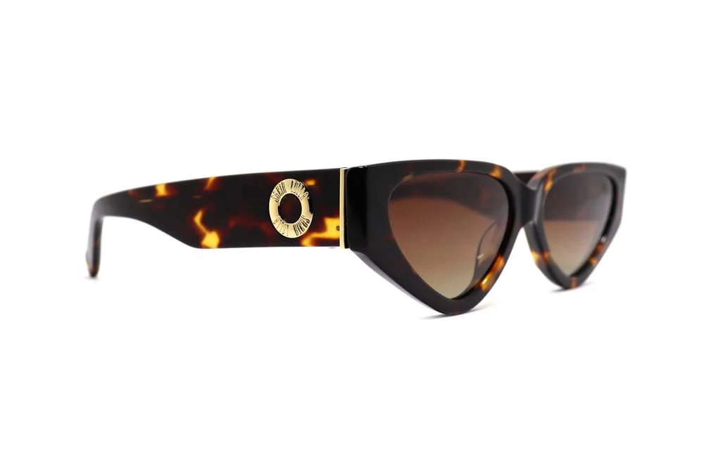 Óculos de Sol Gatinho Acetato Animal Print Tartaruga - vista 3 de 4