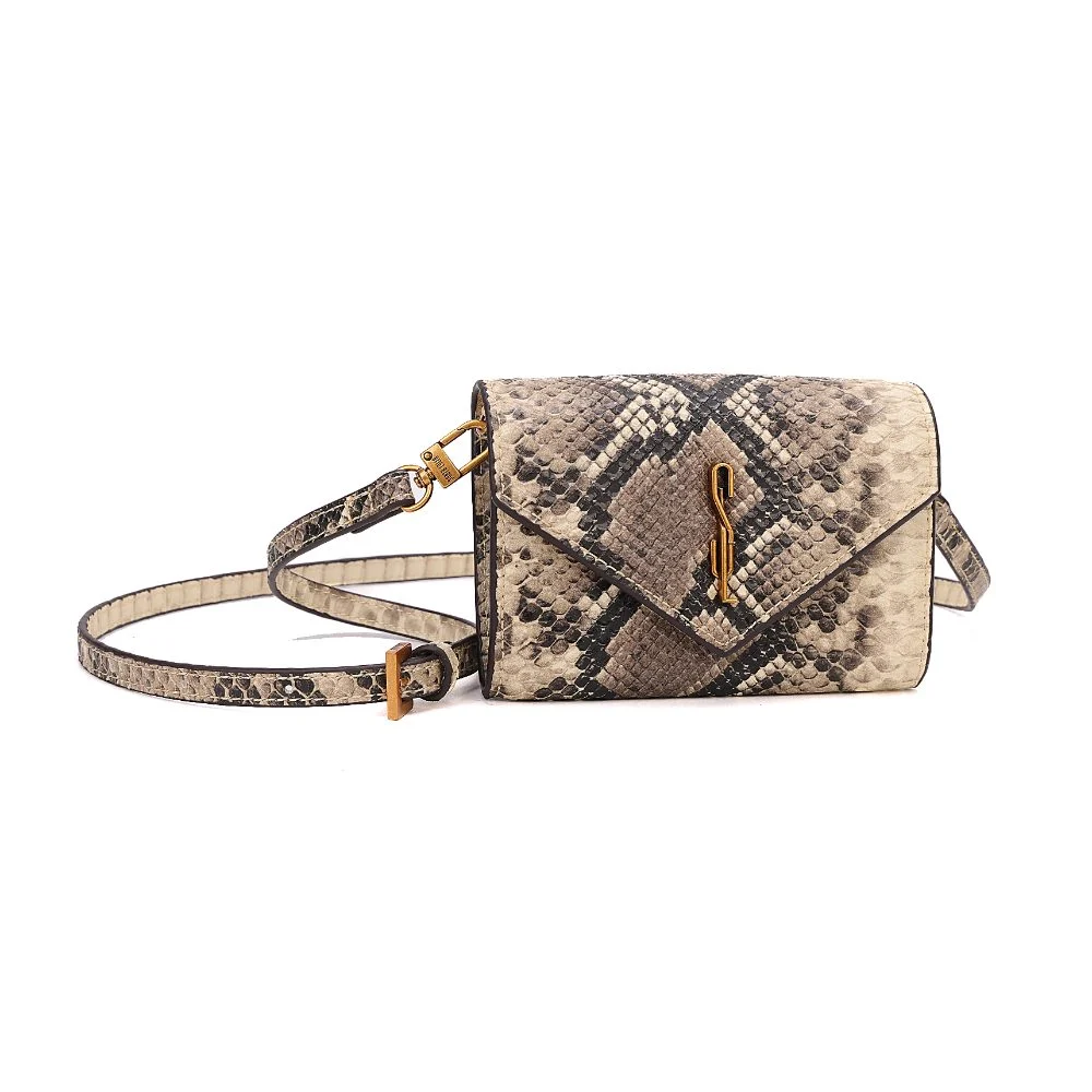 Bolsa Carteira Estampa Animal Print Cobra Alça Transversal - vista 1 de 6