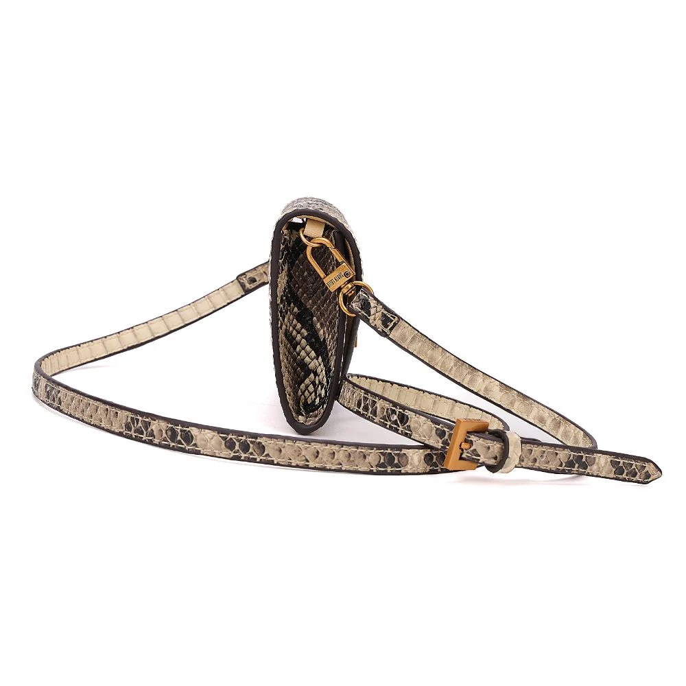 Bolsa Carteira Estampa Animal Print Cobra Alça Transversal - vista 3 de 6