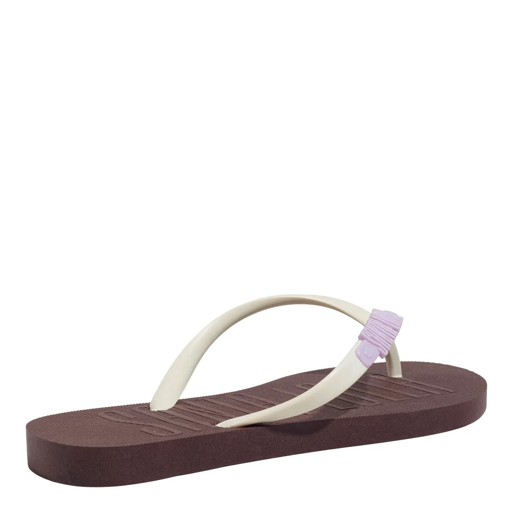 Chinelo Flip Flop Borracha Marrom Cocoa - vista 3 de 6