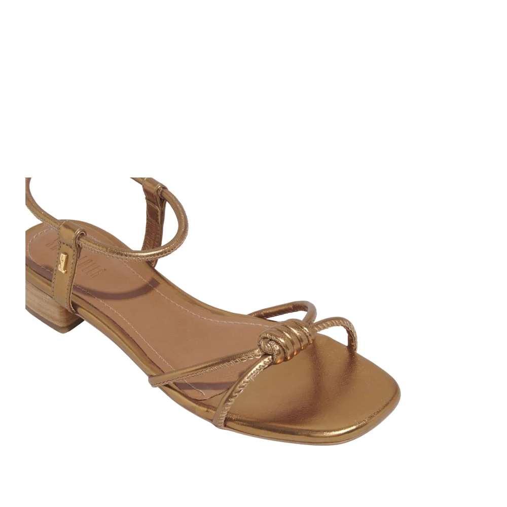 Rasteira Napa Metalizada Ultra Bronze - vista 5 de 5