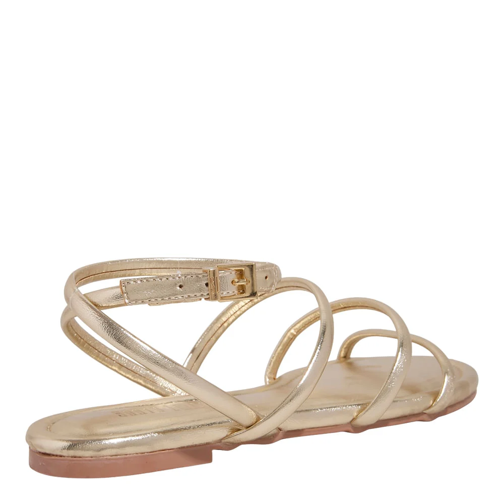 Rasteira Metallic Soft Dourada - vista 3 de 4