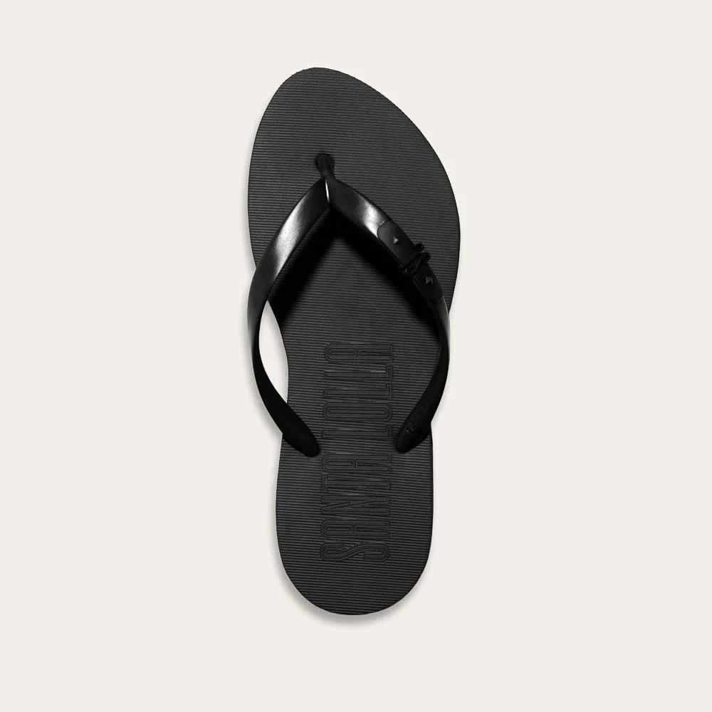 Chinelo Borracha Bico Fino Preto - vista 2 de 3