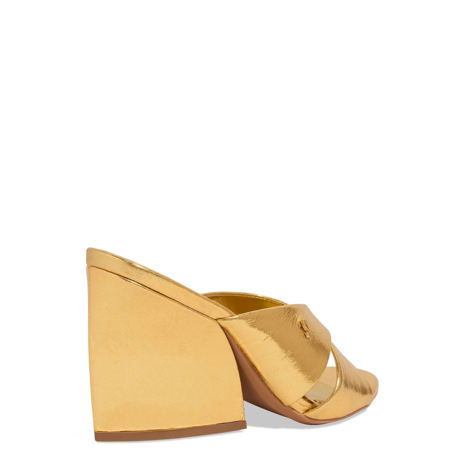 Mule Couro Metalizado Salto Grosso Dourado - vista 3 de 3
