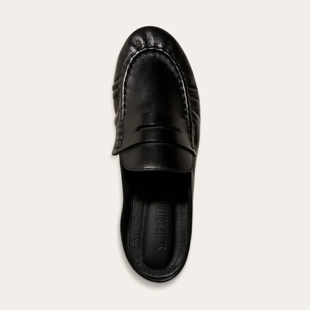 Mule Mocassim Couro Nobre Soft Preto - vista 2 de 2