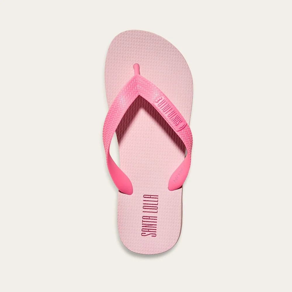 Chinelo Flip Flop Borracha Tratorado Rosa Frutti Neon - vista 2 de 2
